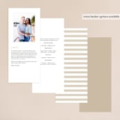 "Gilded Leaves" - Wedding Programs in Classic White by Kelly Schmidt - Back of Card Options