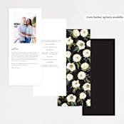 "Garden Blooms" - Wedding Programs in Ivory by Susan Moyal - Back of Card Options