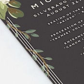 "Garden Blooms" - Wedding Programs in Ivory by Susan Moyal - Detail