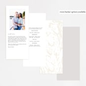 "Modern Marble" - Wedding Programs in Cloud by Kelly Schmidt - Back of Card Options