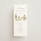 "Great Outdoors" - Wedding Programs in Forest by Petra Kern - Front