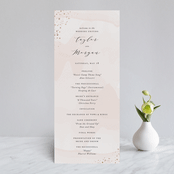 "Formal Watercolor" - Wedding Programs in Bashful by Jennifer Postorino - Front