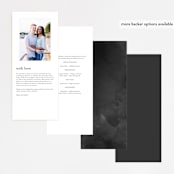 "Lux branch" - Wedding Programs in Pepper by Stacey Meacham - Back of Card Options
