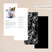 "Edgy Charm" - Wedding Programs in Ivory by Kimberly FitzSimons - Back of Card Options