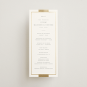 "Refined style" - Wedding Programs in Slate by Stacey Meacham - Front