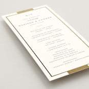 "Refined style" - Wedding Programs in Slate by Stacey Meacham - Detail