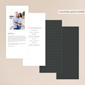 "laurel monogram" - Wedding Programs in Cotton by Stacey Meacham - Back of Card Options