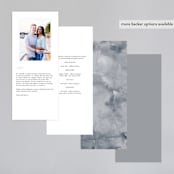 "Enchanted Blooms" - Wedding Programs in Midnight by Lori Wemple - Back of Card Options