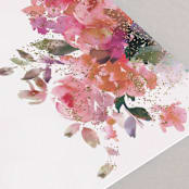 "Blossoms" - Wedding Programs in Blush by Lori Wemple - Detail