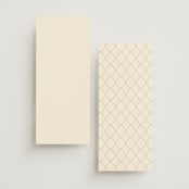 "Red Hearts" - Wedding Programs in Champagne by Helena Vitto - Back of Card Options
