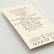 "Floral Emblem" - Wedding Programs in Cream by Baumbirdy - Detail