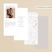 "Rocky Seaside Frame" - Wedding Programs in Ocean by Shiny Penny Studio - Back of Card Options