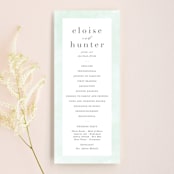 "Caliza" - Wedding Programs in Seafoam by Lauren Chism - Front