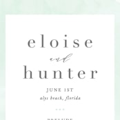 "Caliza" - Wedding Programs in Seafoam by Lauren Chism - Detail
