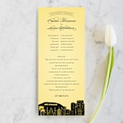 "Big City - Los Angeles" - Wedding Programs in Lemondrop by Hooray Creative - Front