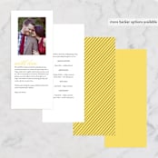 "Big City - Los Angeles" - Wedding Programs in Lemondrop by Hooray Creative - Back of Card Options