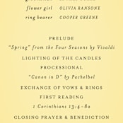 "Big City - Los Angeles" - Wedding Programs in Lemondrop by Hooray Creative - Detail