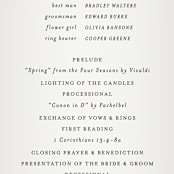 "Big City - Philadelphia" - Wedding Programs in Light Taupe by Hooray Creative - Detail