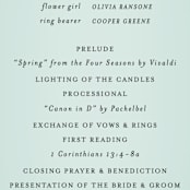 "Big City - Washington DC" - Wedding Programs in Mint Green by Hooray Creative - Detail