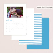 "Gallery Abstract Art" - Wedding Programs in Ocean by Alethea and Ruth - Back of Card Options
