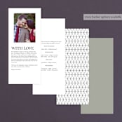 "Sophistotype" - Wedding Programs in Sea Salt by Snow and Ivy - Back of Card Options