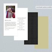 "Storybook Romance" - Wedding Programs in Cotton by Stacey Meacham - Back of Card Options