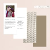 "Watercolor Delight" - Wedding Programs in Aqua by Petra Kern - Back of Card Options