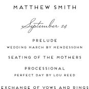 "Watercolor Delight" - Wedding Programs in Aqua by Petra Kern - Detail