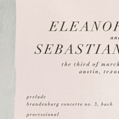 "Eleanor" - Wedding Programs in Rose by Creative Parasol - Detail