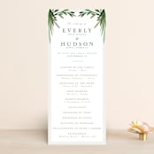 "Botanical Frame" - Wedding Programs in Fern by Kate Ahn - Front