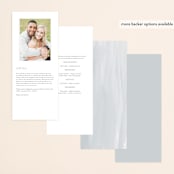 "Botanical Frame" - Wedding Programs in Fern by Kate Ahn - Back of Card Options