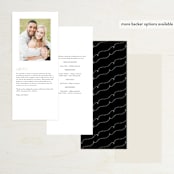 "Nothing Compares To You" - Wedding Programs in Cream by Design Lotus - Back of Card Options
