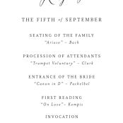 "Nothing Compares To You" - Wedding Programs in Cream by Design Lotus - Detail