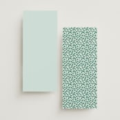 "Tropical Crest" - Wedding Programs in Papaya by Susan Moyal - Back of Card Options