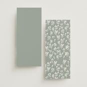 "signature monogram" - Wedding Programs in Sage by Sara Hicks Malone - Back of Card Options