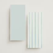 "Alento" - Wedding Programs in Celeste by Pati Cascino - Back of Card Options