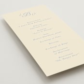 "Luxe" - Wedding Programs in Ocean by Baumbirdy - Detail