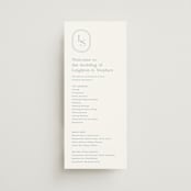"Leighton" - Wedding Programs in Lakeshore Blue by Jennifer Postorino - Front