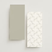 "Modern Romance" - Wedding Programs in Obsidian by Jennifer Postorino - Back of Card Options