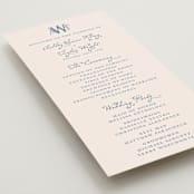 "Swan Crest" - Wedding Programs in Royal by Cass Loh - Detail
