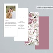 "romantic bouquet" - Wedding Programs in Plum by Phrosné Barwood - Back of Card Options