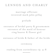 "romantic bouquet" - Wedding Programs in Plum by Phrosné Barwood - Detail