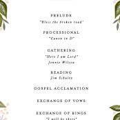 "Peony Floral Frame" - Wedding Programs in Cornflower by Alethea and Ruth - Detail