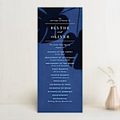 "Acapulco" - Wedding Programs in Indigo by Angela Marzuki - Front
