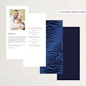 "Acapulco" - Wedding Programs in Indigo by Angela Marzuki - Back of Card Options