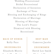 "Ornate Monogram" - Wedding Programs in Faux Gold by Kristen Smith - Detail