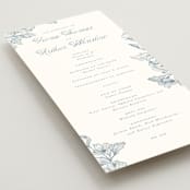 "Wreath In Bloom" - Wedding Programs in Lake by Leah Bisch - Detail