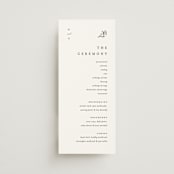 "Floral Cascade" - Wedding Programs in Alpine by Pixel and Hank - Front