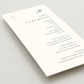 "Floral Cascade" - Wedding Programs in Alpine by Pixel and Hank - Detail