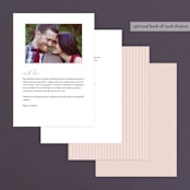 "Elegant Lace" - Wedding Programs in Blush by Hooray Creative - Back of Card Options